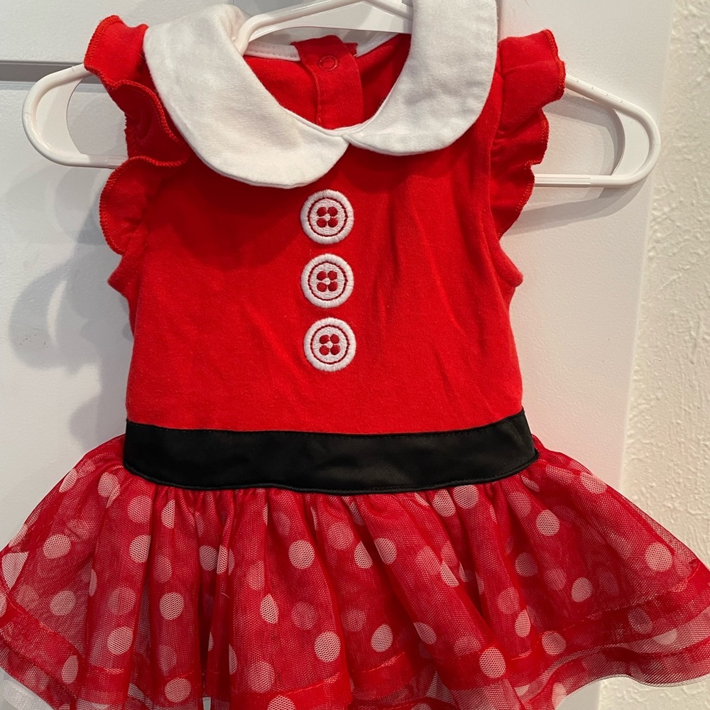 Disney girls Minnie Mouse dress. Size 9-12m